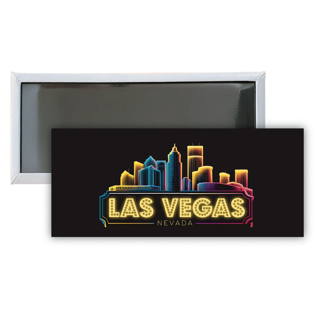 Las Vegas Nevada C Souvenir Durable and Vibrant Decor Fridge Magnet 4.75 x 2 Inch Image 1