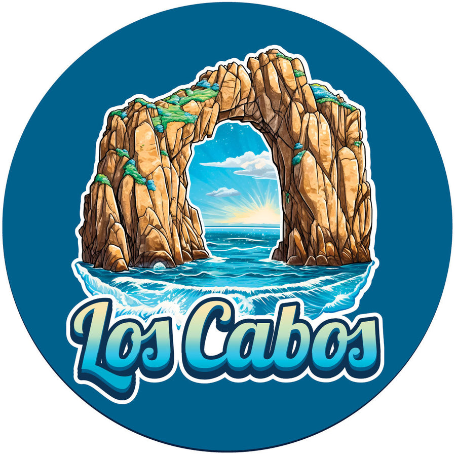 Los Cabos Mexico C Souvenir Memories Round Durable Vinyl Decal Sticker Image 1