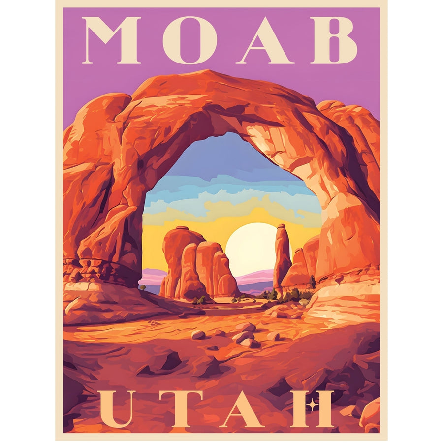 Moab Utah A Exclusive Destination Fridge Decor Magnet Image 1