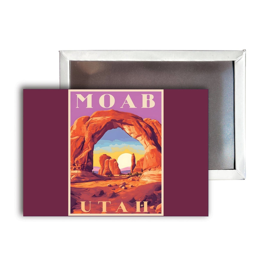 Moab Utah A Souvenir Durable and Vibrant Decor Fridge Magnet 2.5"X3.5" Image 1