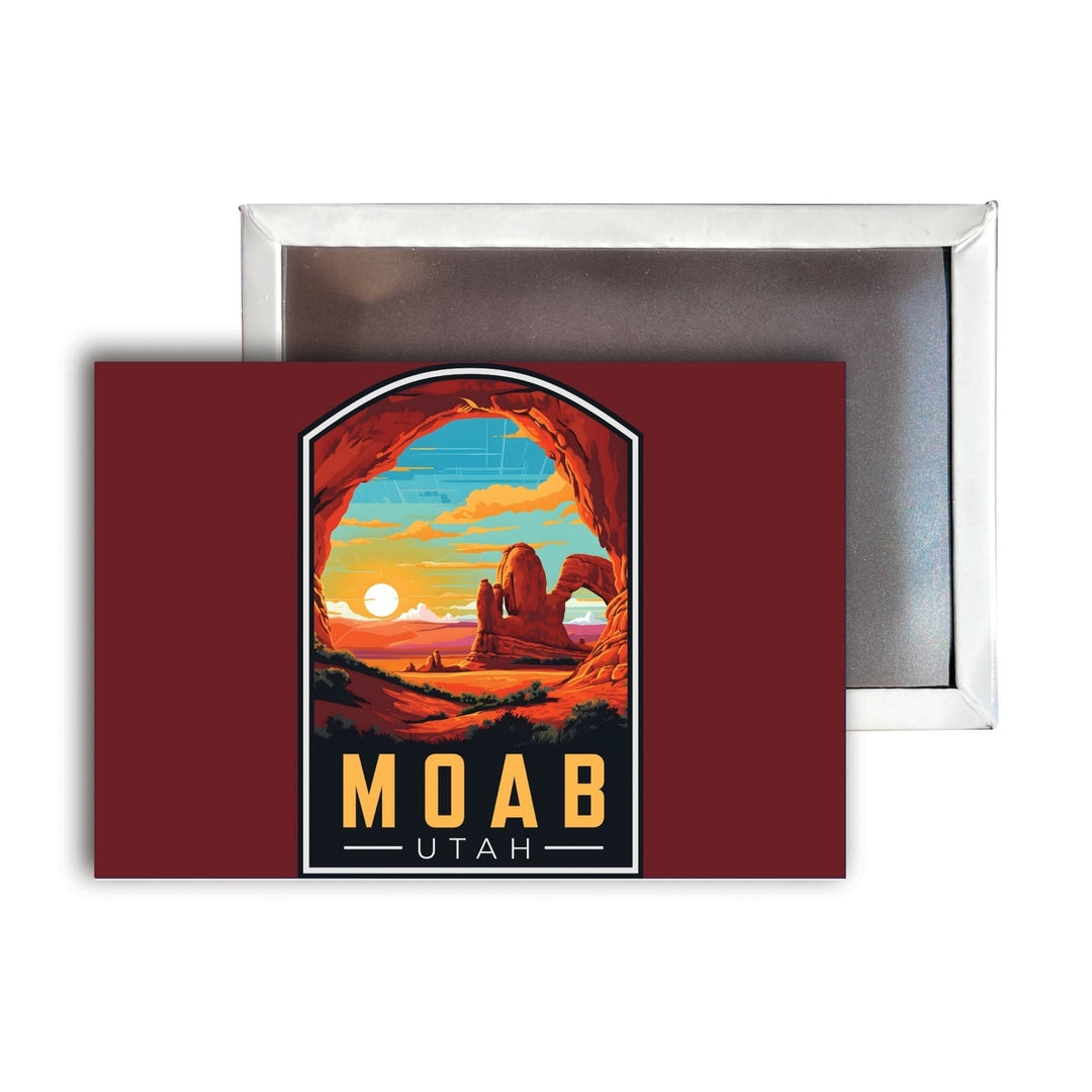 Moab Utah C Souvenir Durable and Vibrant Decor Fridge Magnet 2.5"X3.5" Image 1