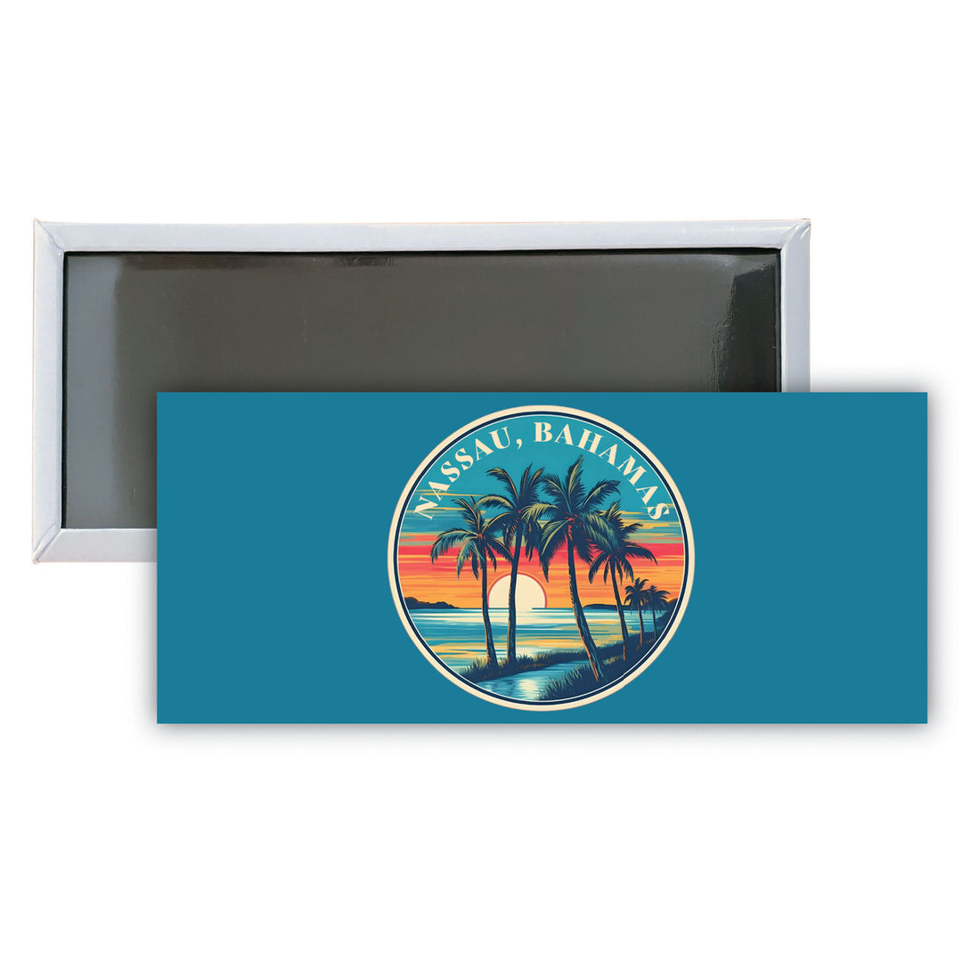 Nassau the Bahamas D Souvenir Durable and Vibrant Decor Fridge Magnet 4.75 x 2 Inch Image 1