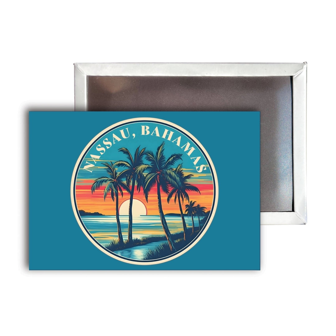 Nassau the Bahamas D Souvenir Durable and Vibrant Decor Fridge Magnet 2.5"X3.5" Image 1