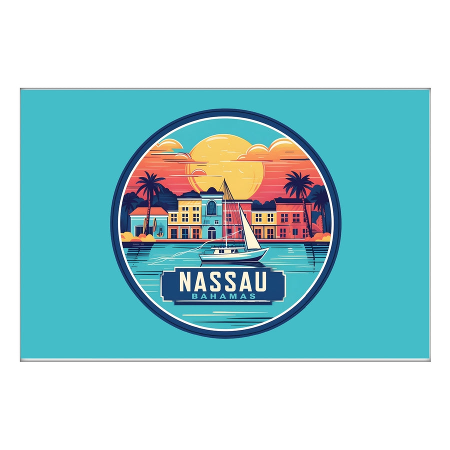 Nassau the Bahamas A Souvenir 2x3-Inch Durable and Vibrant Decor Fridge Magnet Image 1