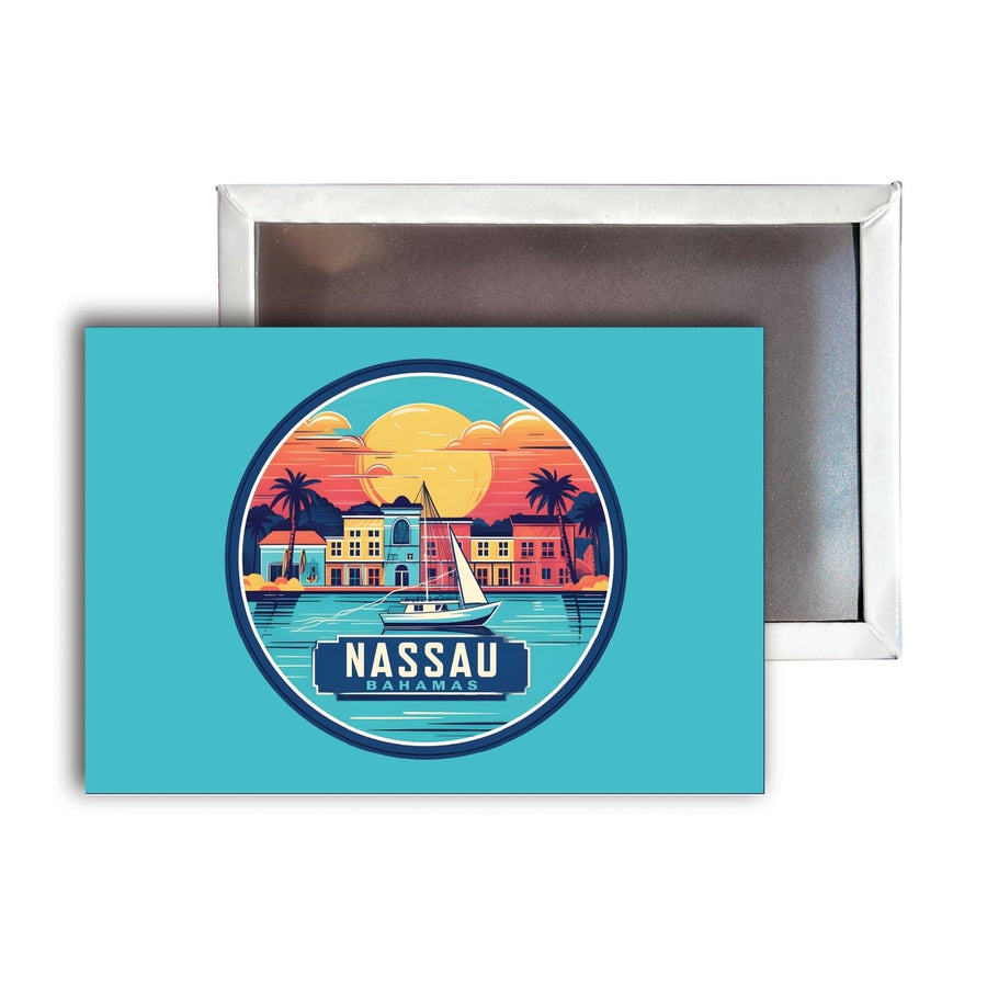 Nassau the Bahamas A Souvenir Durable and Vibrant Decor Fridge Magnet 2.5"X3.5" Image 1