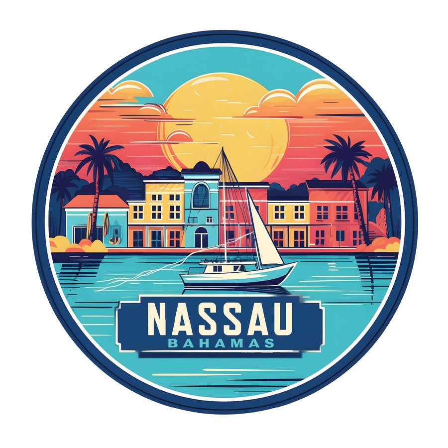 Nassau the Bahamas A Exclusive Destination Fridge Decor Magnet Image 1