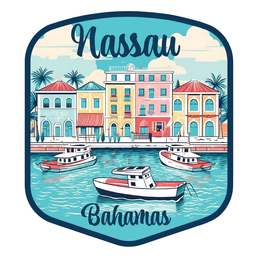 Nassau the Bahamas C Exclusive Destination Fridge Decor Magnet Image 1