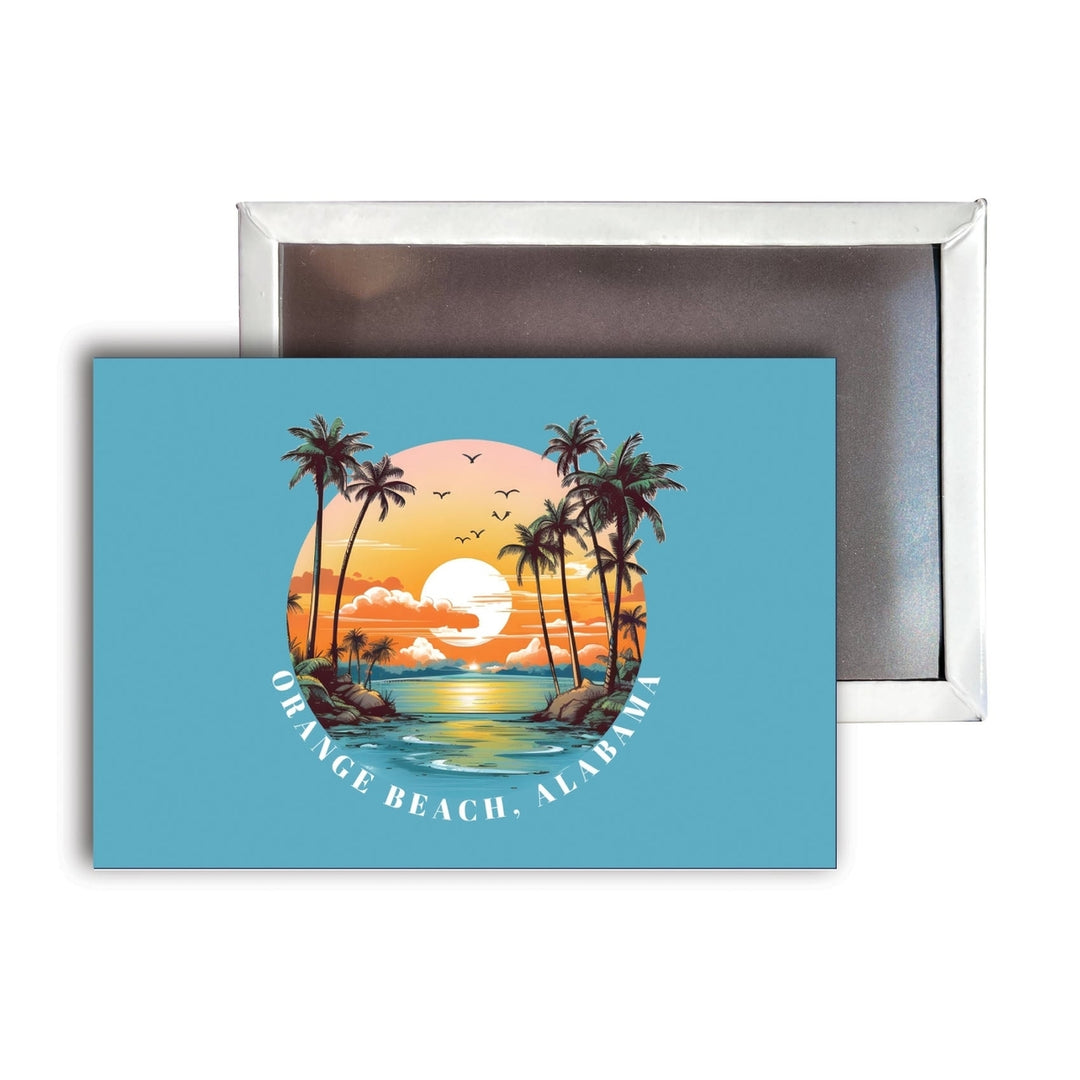 Orange Beach Alabama B Souvenir Durable and Vibrant Decor Fridge Magnet 2.5"X3.5" Image 1