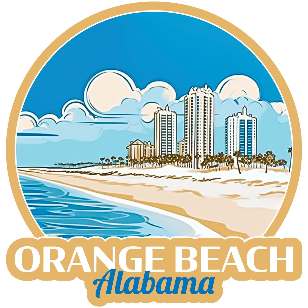 Orange Beach Alabama A Exclusive Destination Fridge Decor Magnet Image 1