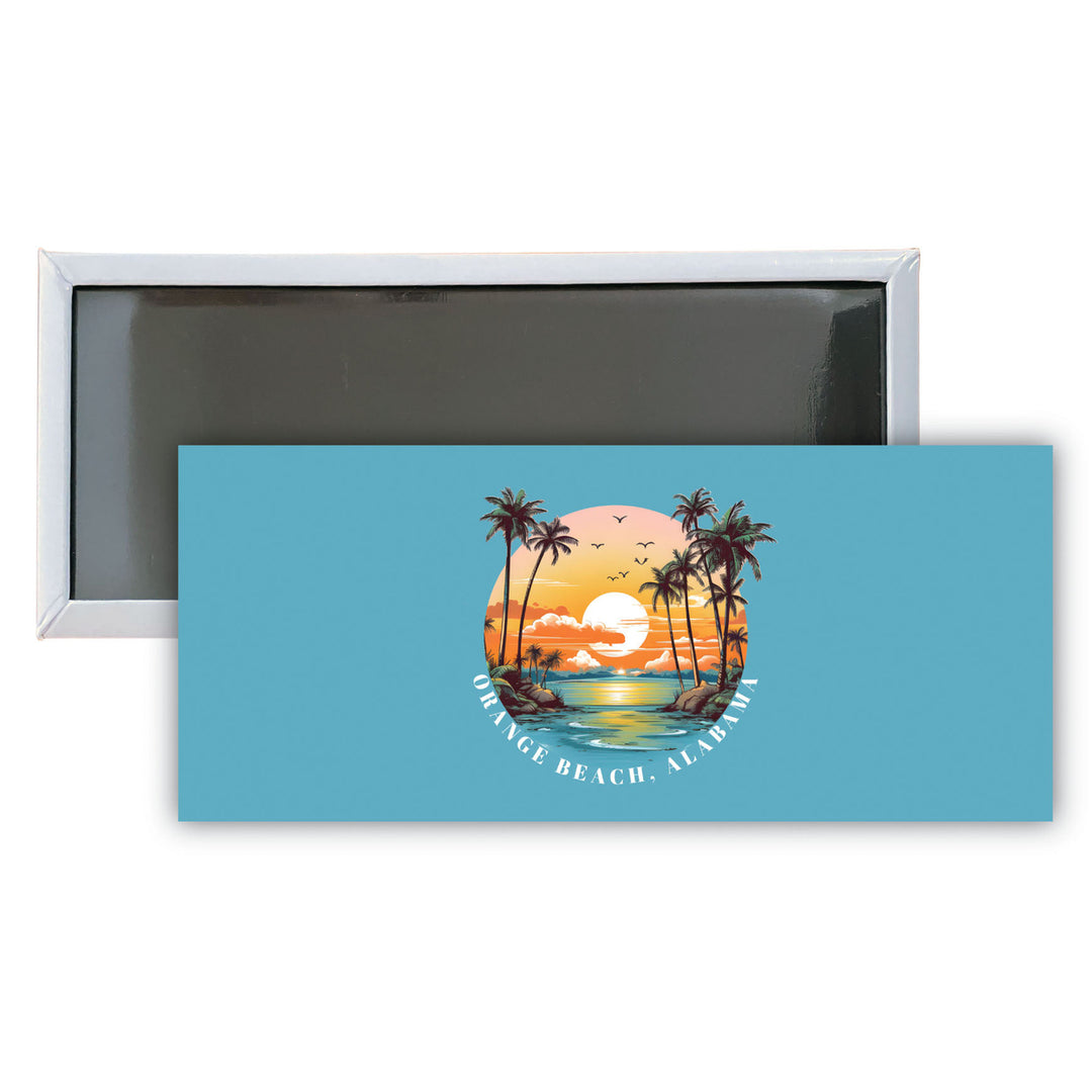 Orange Beach Alabama B Souvenir Durable and Vibrant Decor Fridge Magnet 4.75 x 2 Inch Image 1