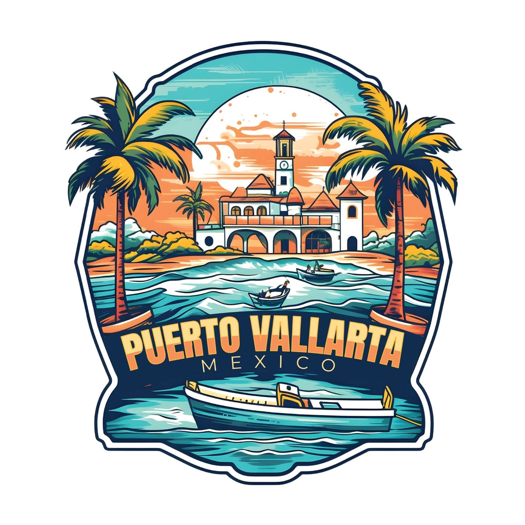 Puerto Vallarta Mexico A Souvenir Memories Durable Vinyl Decal Sticker Image 1