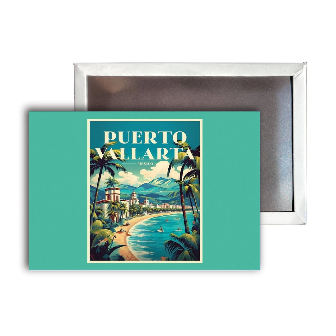 Puerto Vallarta Mexico C Souvenir Durable and Vibrant Decor Fridge Magnet 2.5"X3.5" Image 1