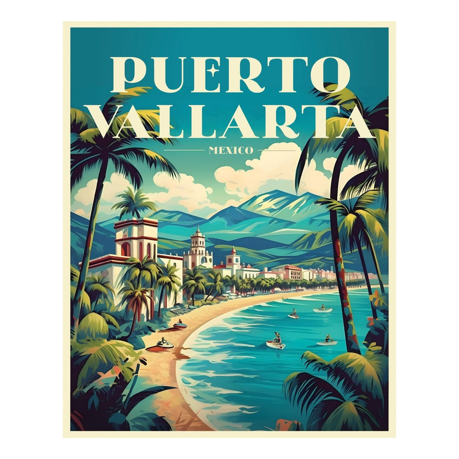 Puerto Vallarta Mexico C Souvenir Memories Durable Vinyl Decal Sticker Image 1