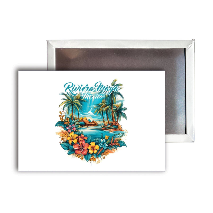 Riviera Maya Mexico A Souvenir Durable and Vibrant Decor Fridge Magnet 2.5"X3.5" Image 1