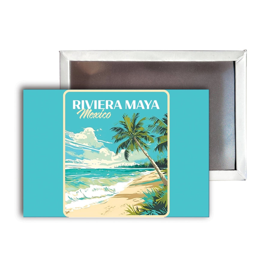 Riviera Maya Mexico C Souvenir Durable and Vibrant Decor Fridge Magnet 2.5"X3.5" Image 1