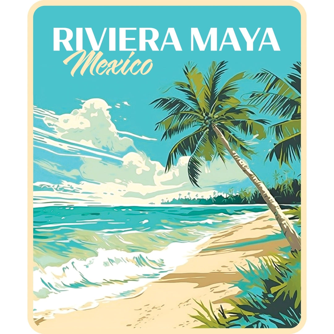 Riviera Maya Mexico C Souvenir Memories Durable Vinyl Decal Sticker Image 1