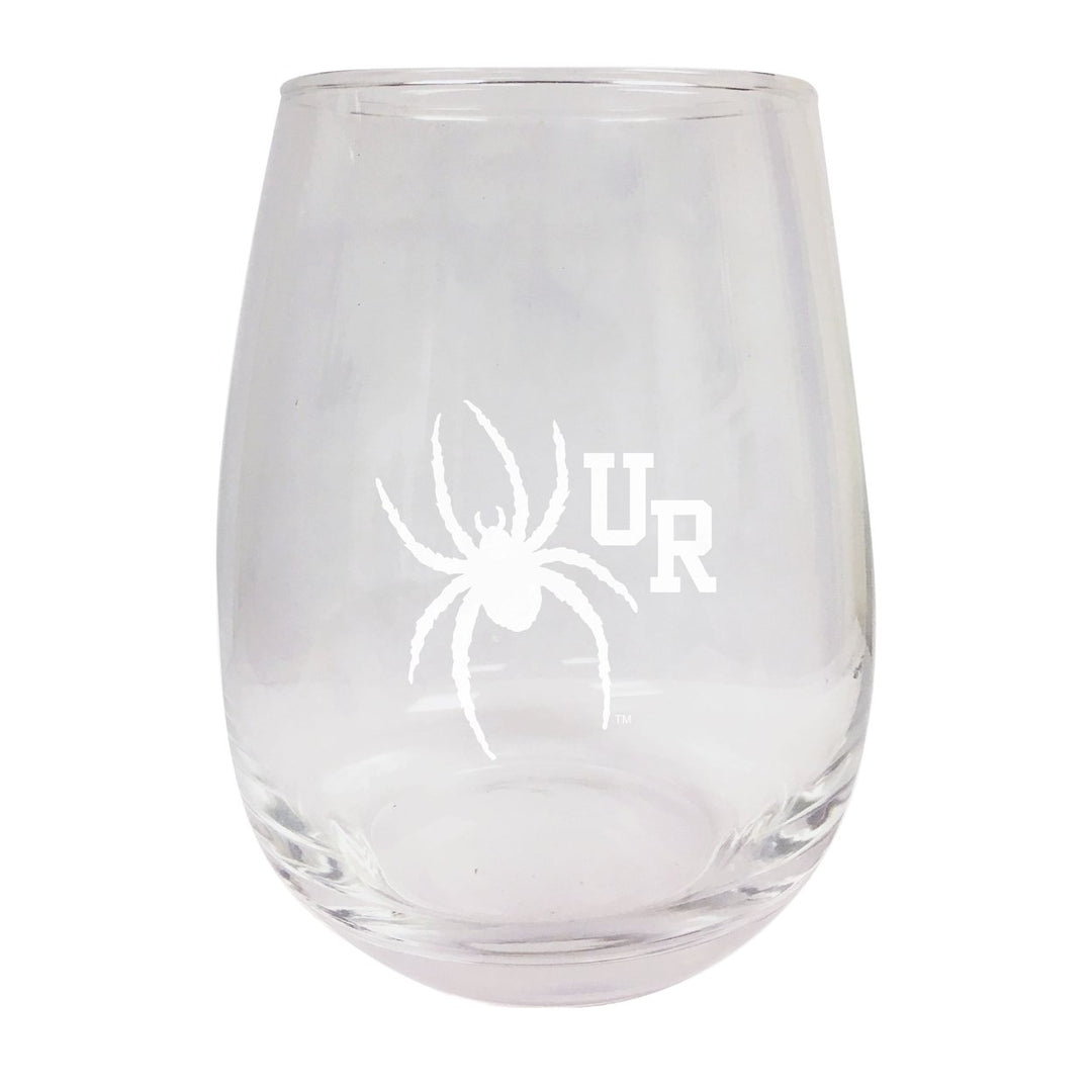 Richmond Spiders NCAA 15 oz Laser-Engraved Stemless Wine Glass - Perfect for Alumni and Fans Image 1