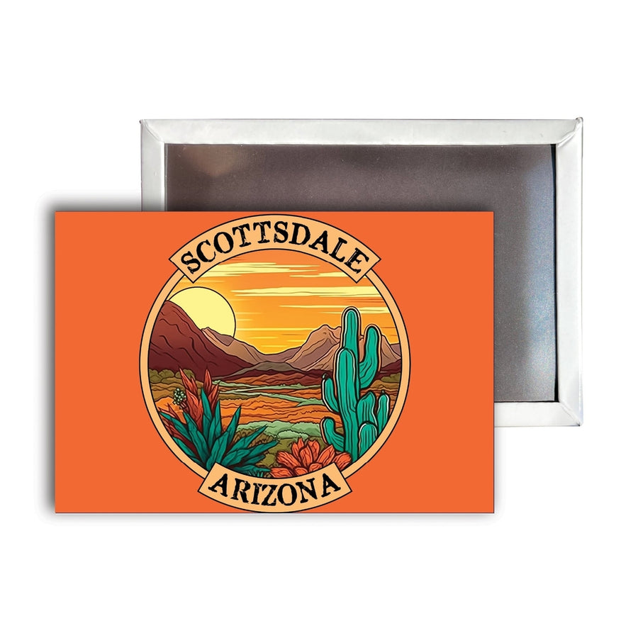 Scottsdale Arizona A Souvenir Durable and Vibrant Decor Fridge Magnet 2.5"X3.5" Image 1