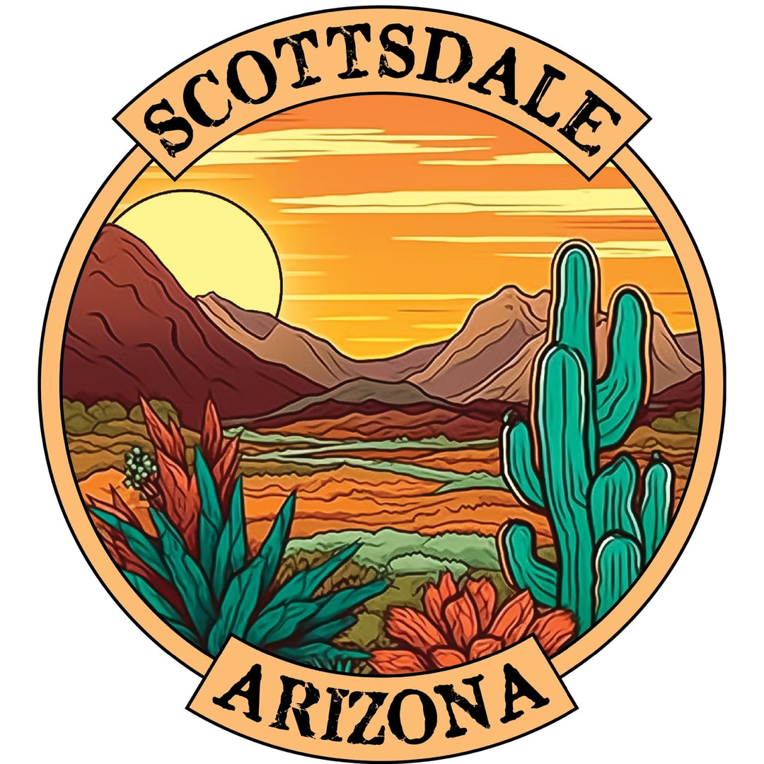 Scottsdale Arizona A Souvenir Memories Durable Vinyl Decal Sticker Image 1