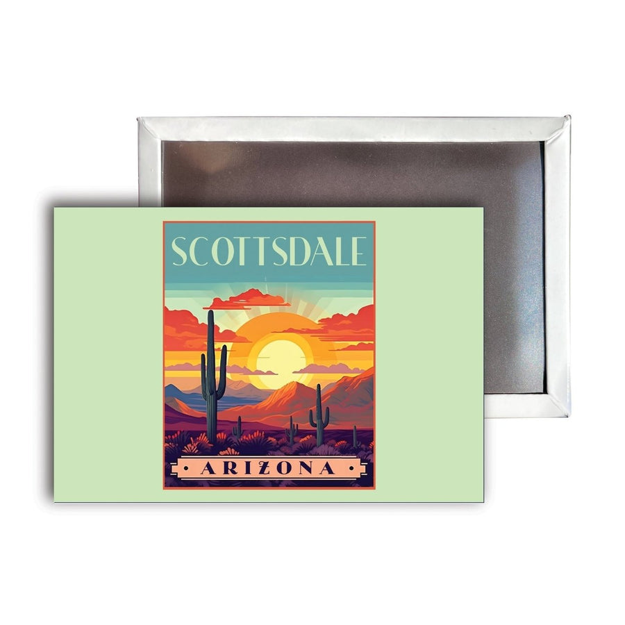 Scottsdale Arizona C Souvenir Durable and Vibrant Decor Fridge Magnet 2.5"X3.5" Image 1