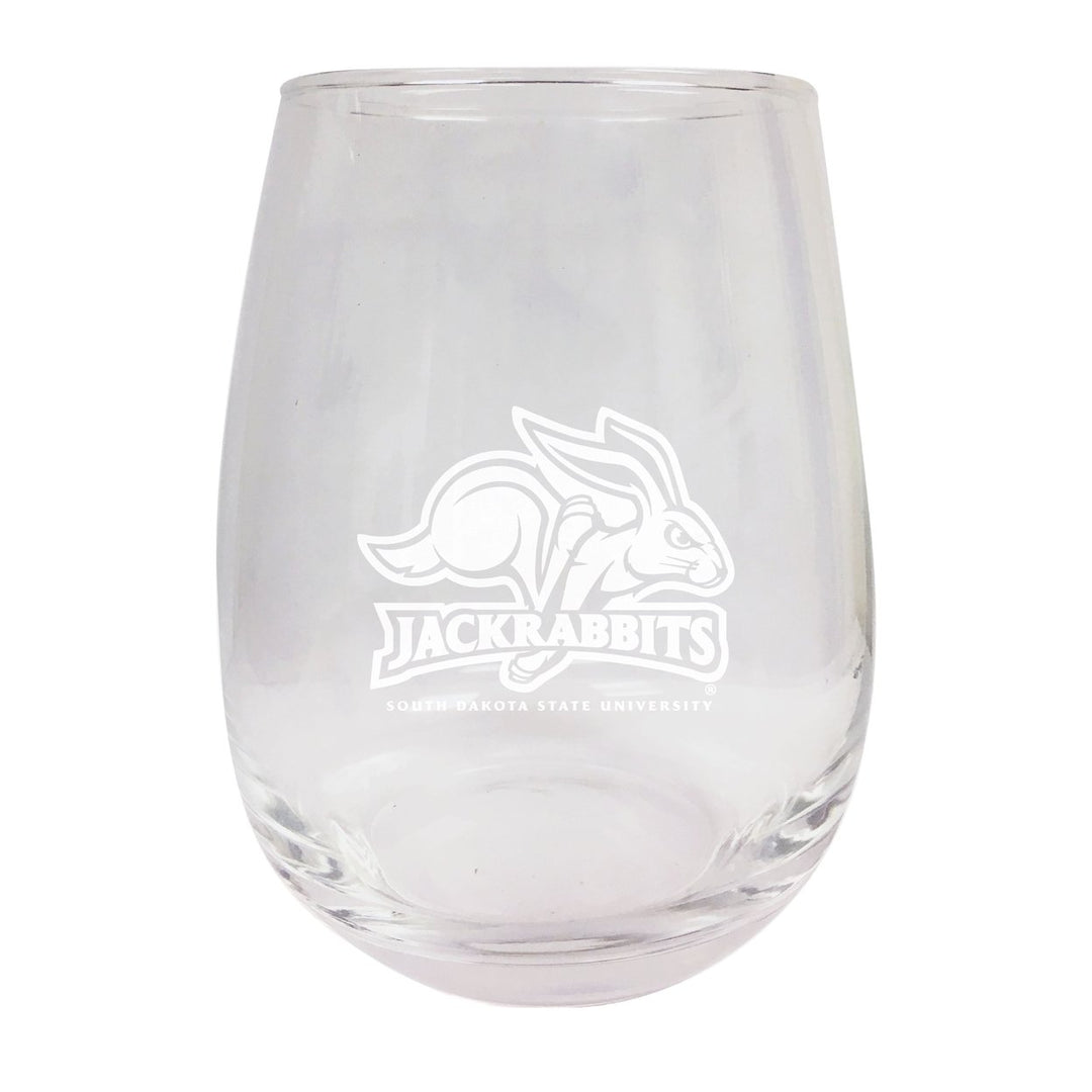 South Dakota State Jackrabbits NCAA 15 oz Laser-Engraved Stemless Wine Glass - Perfect for Alumni and Fans Image 1