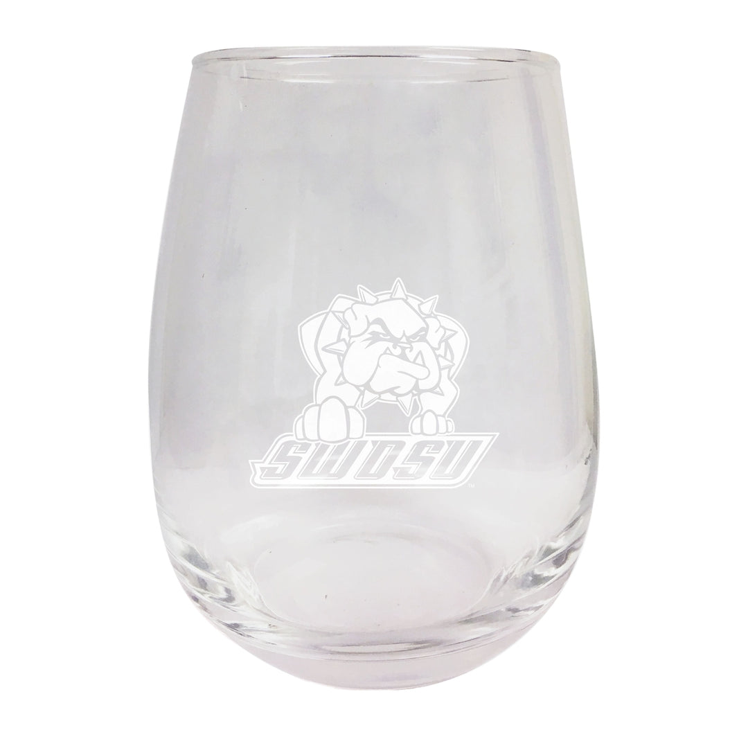 Southwestern Oklahoma State University NCAA 15 oz Laser-Engraved Stemless Wine Glass - Perfect for Alumni and Fans Image 1