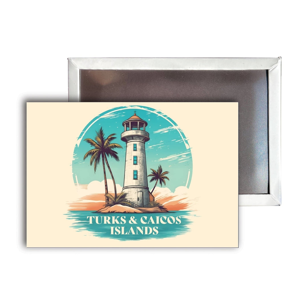 Turks And Caicos A Souvenir Durable and Vibrant Decor Fridge Magnet 2.5"X3.5" Image 1