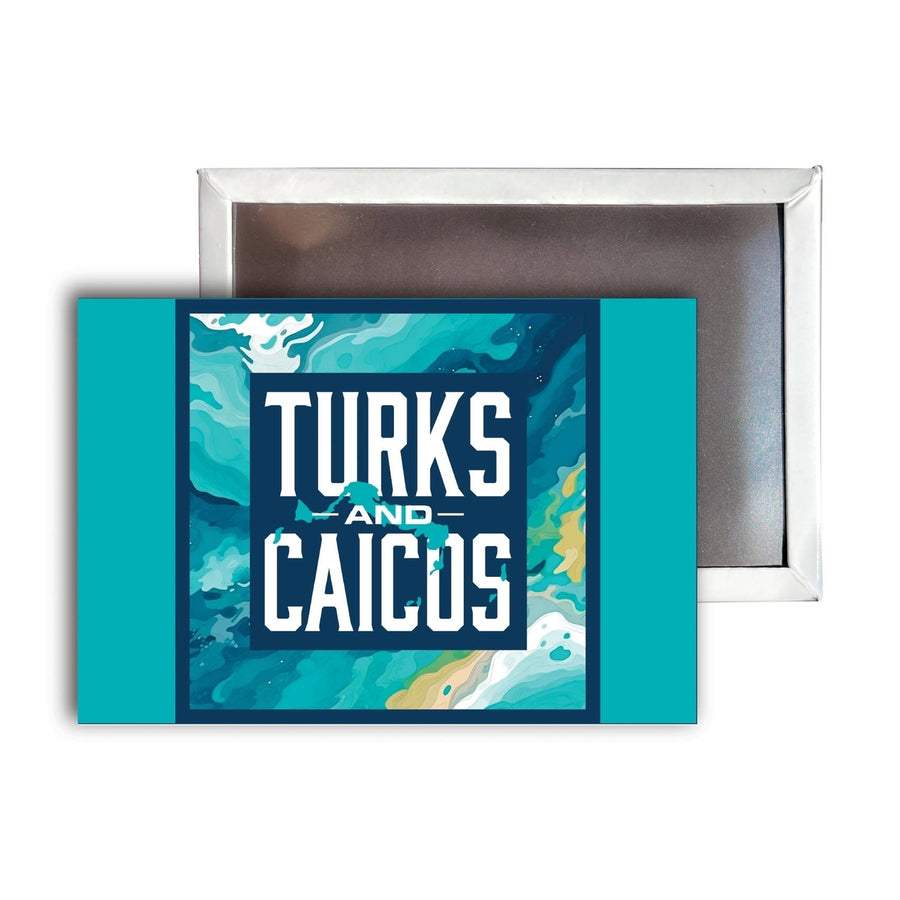 Turks And Caicos B Souvenir Durable and Vibrant Decor Fridge Magnet 2.5"X3.5" Image 1