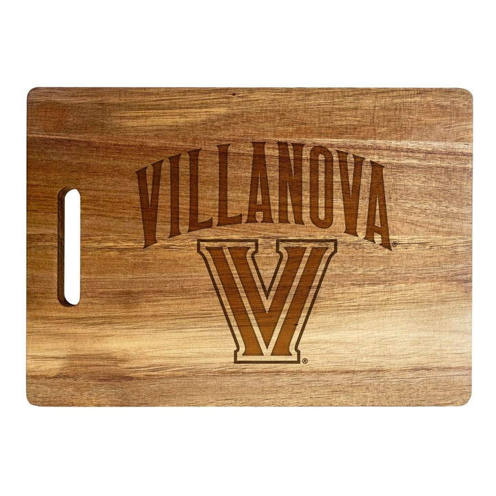 Villanova Wildcats Engraved Wooden Cutting Board 10" x 14" Acacia Wood Image 1