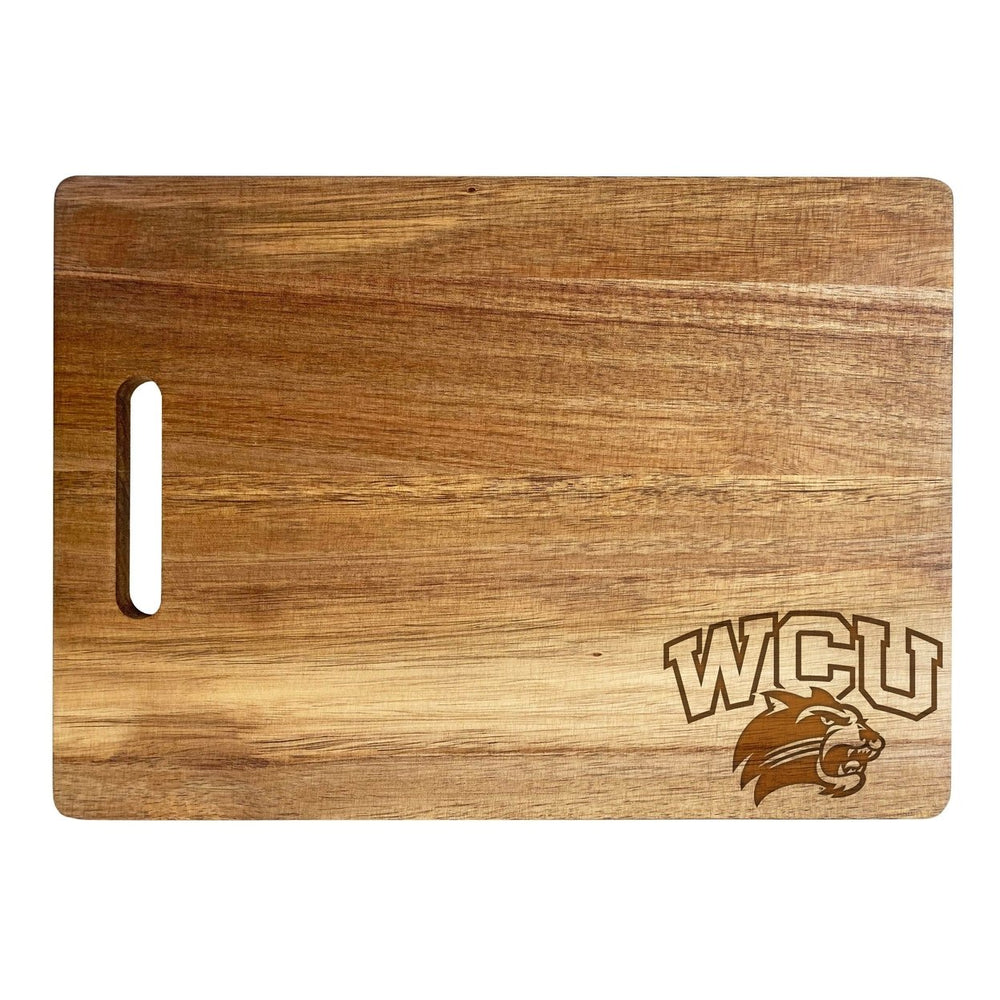 Western Carolina University Classic Acacia Wood Cutting Board - Small Corner Logo Image 2