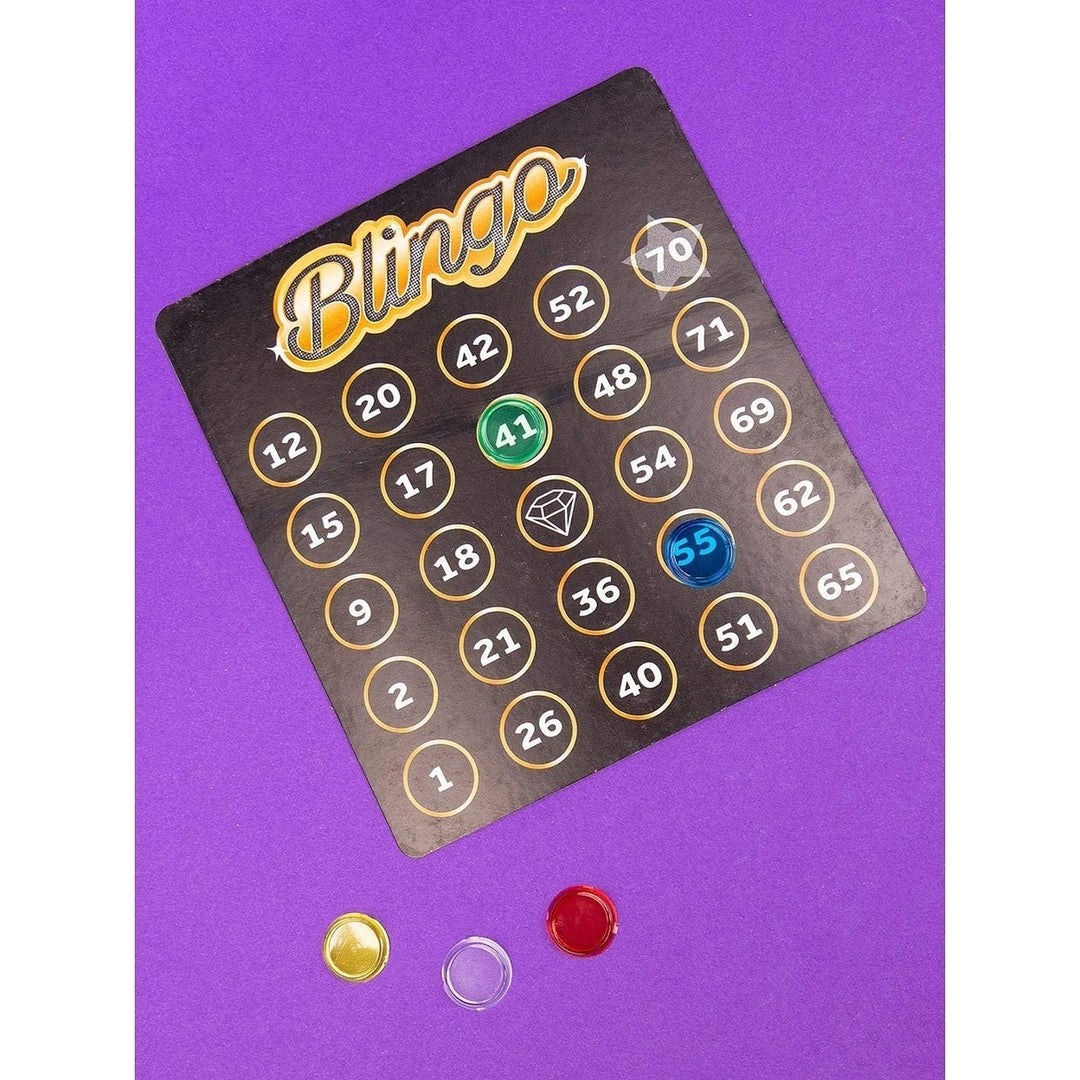 Fizz Creations Blingo! A Blinged up Twist to The Classic Game. Includes 18 Cards75 Numbered Balls and 150 Counters. Image 3