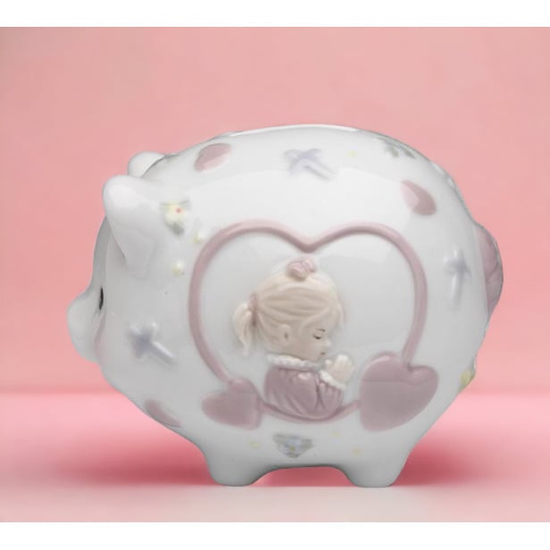 Ceramic Praying Girl Piggy BankHome DcorReligious DcorReligious GiftChurch Dcor, Image 2