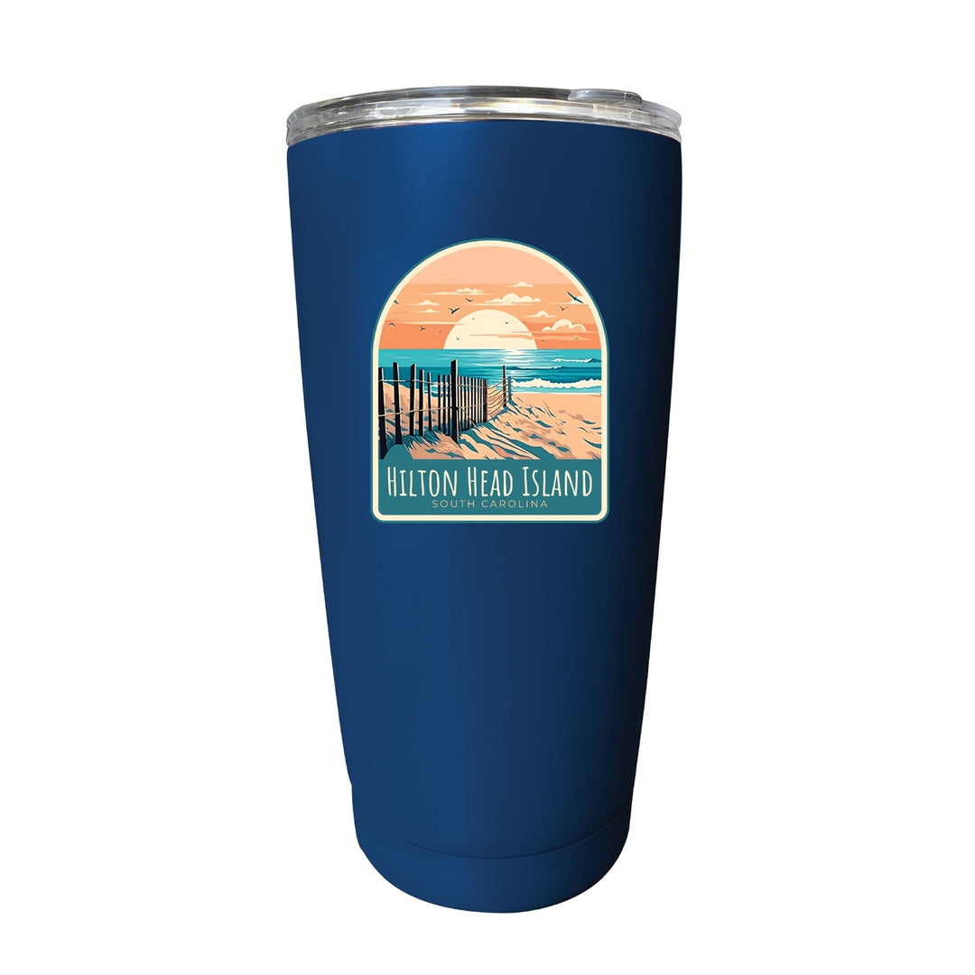 Hilton Head Island Souvenir 16 oz Stainless Steel Insulated Tumbler Image 1