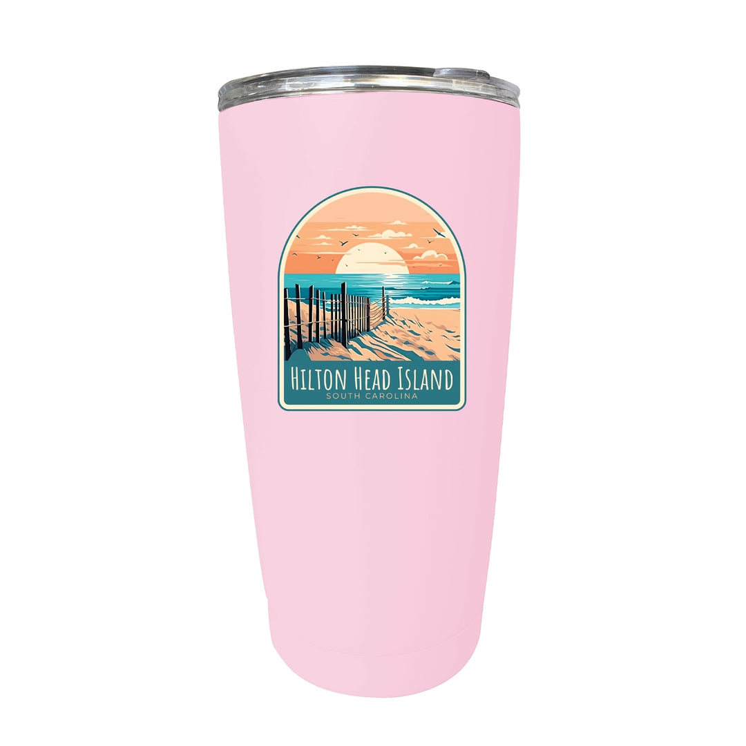 Hilton Head Island Souvenir 16 oz Stainless Steel Insulated Tumbler Image 2