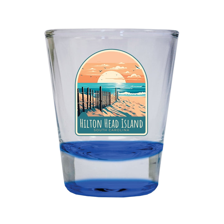 Hilton Head Island Souvenir 1.5 Ounce Shot Glass Round Image 4