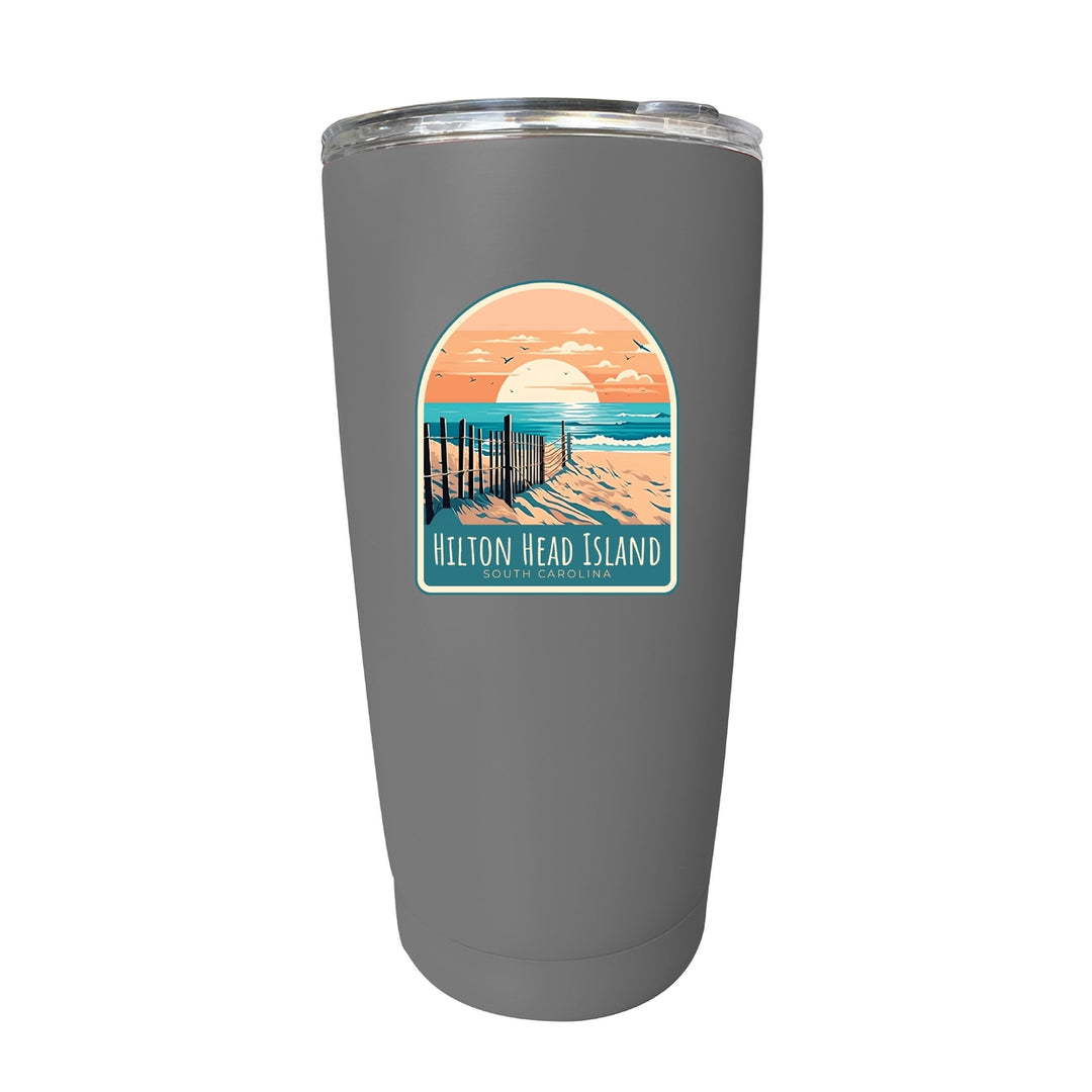 Hilton Head Island Souvenir 16 oz Stainless Steel Insulated Tumbler Image 3