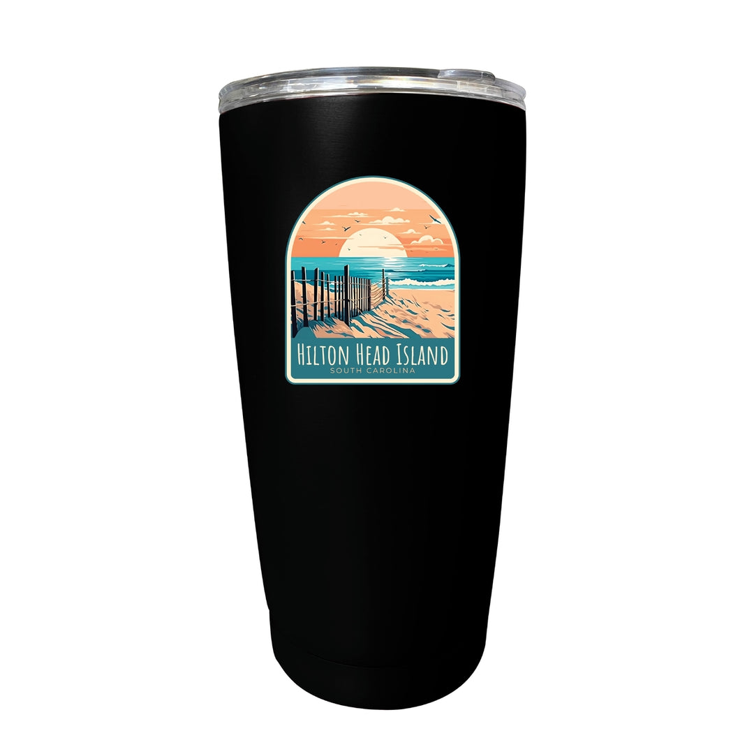 Hilton Head Island Souvenir 16 oz Stainless Steel Insulated Tumbler Image 4