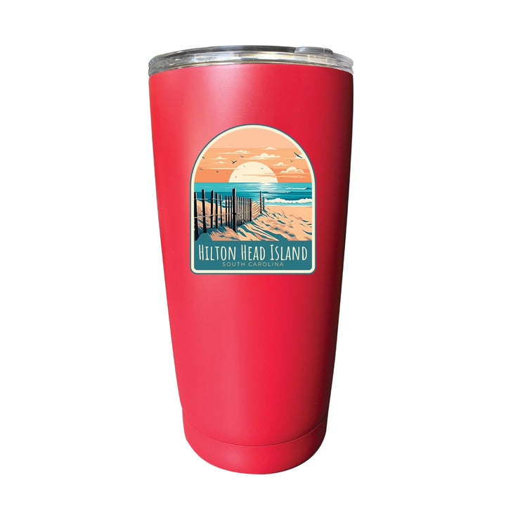 Hilton Head Island Souvenir 16 oz Stainless Steel Insulated Tumbler Image 7