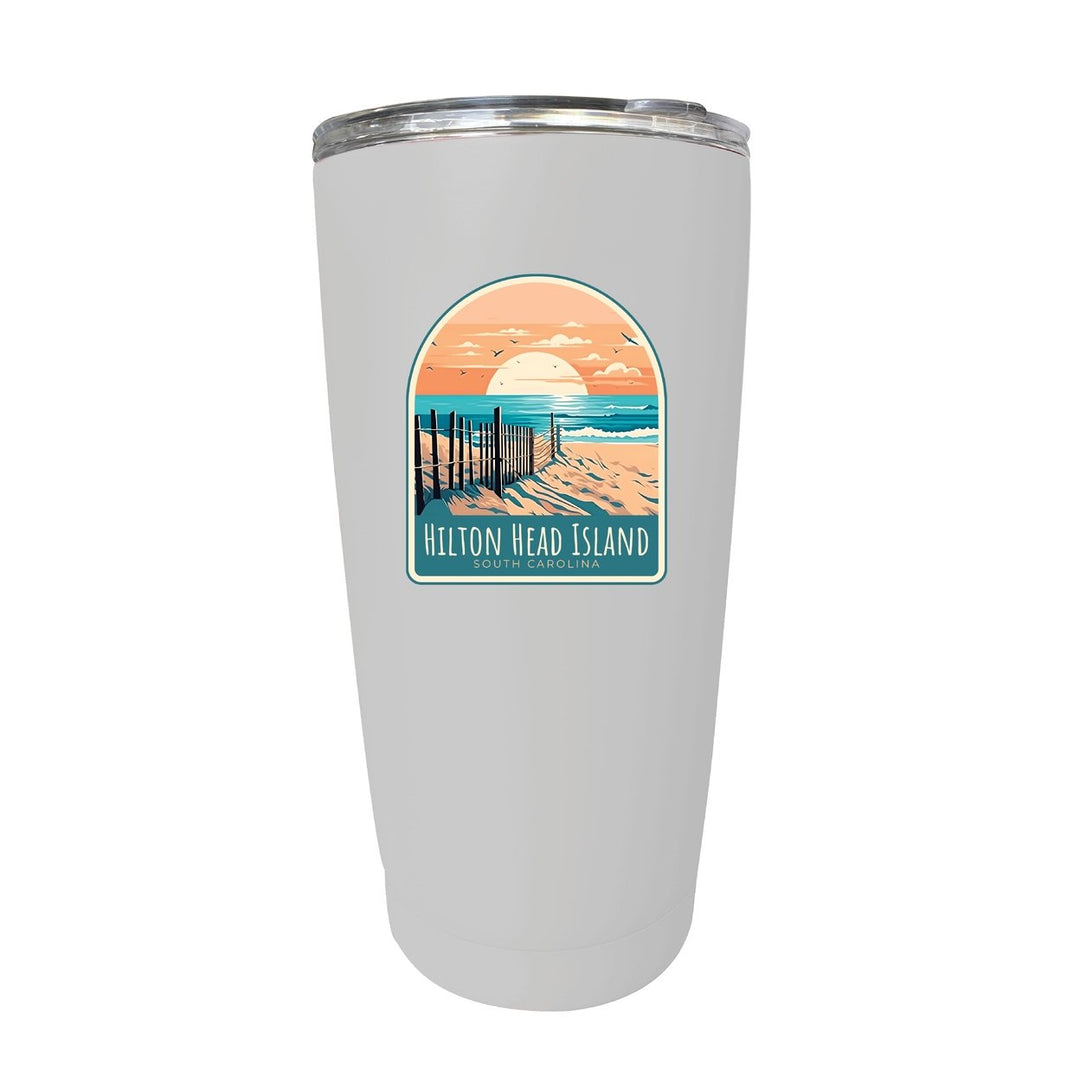 Hilton Head Island Souvenir 16 oz Stainless Steel Insulated Tumbler Image 1