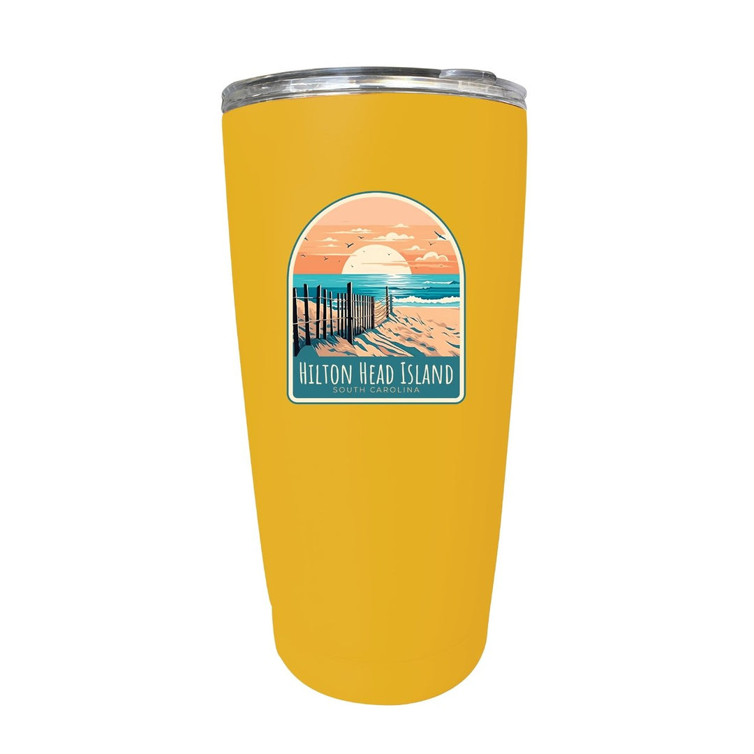 Hilton Head Island Souvenir 16 oz Stainless Steel Insulated Tumbler Image 1