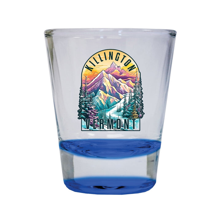 Killington Vermont Souvenir 1.5 Ounce Shot Glass Round Image 4