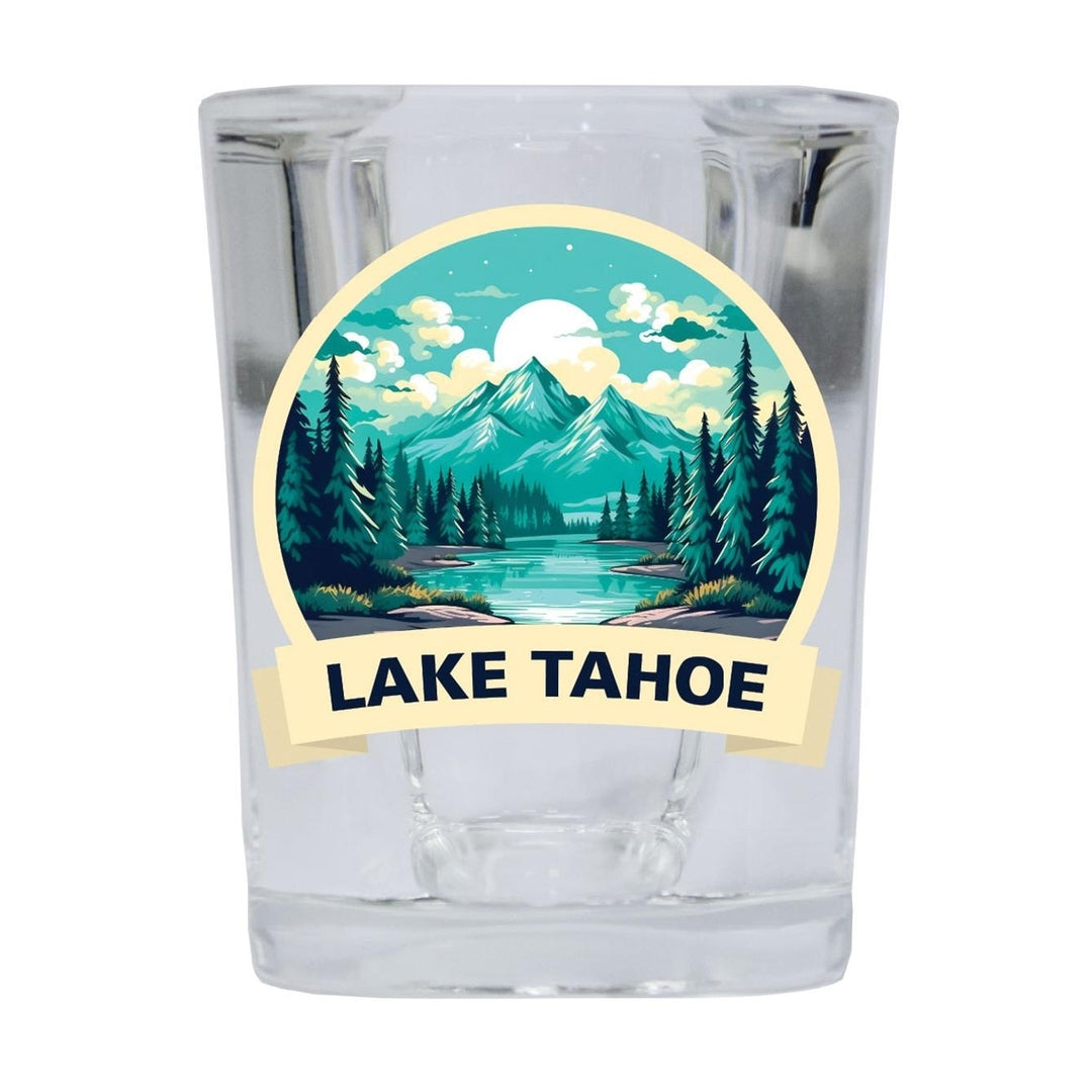 Lake Tahoe California Souvenir 2.5 Ounce Shot Glass Square Image 1