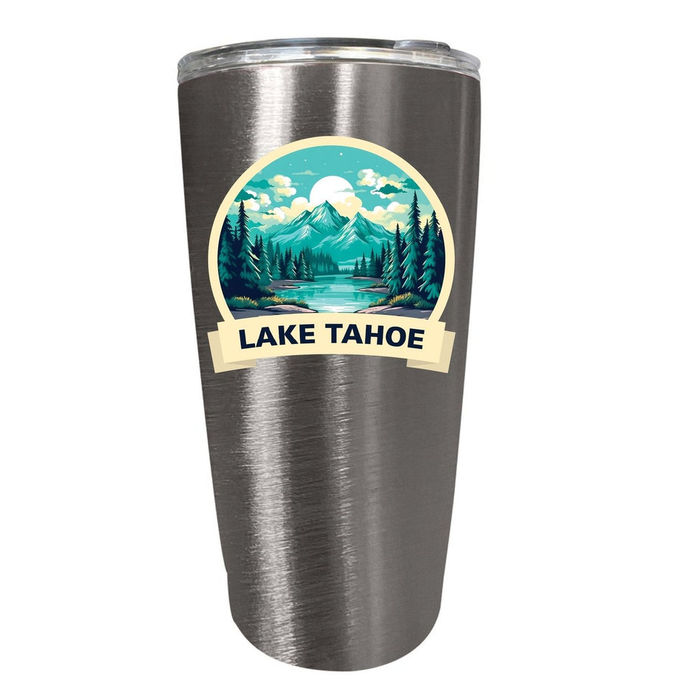 Lake Tahoe California Souvenir 16 oz Stainless Steel Insulated Tumbler Image 2