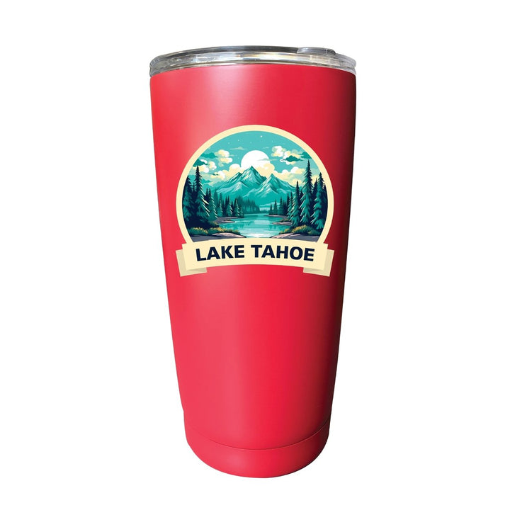 Lake Tahoe California Souvenir 16 oz Stainless Steel Insulated Tumbler Image 3