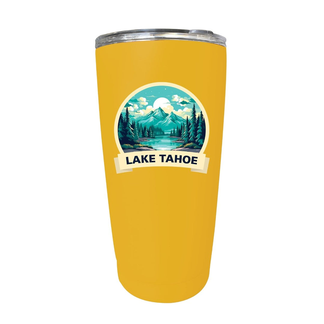 Lake Tahoe California Souvenir 16 oz Stainless Steel Insulated Tumbler Image 1
