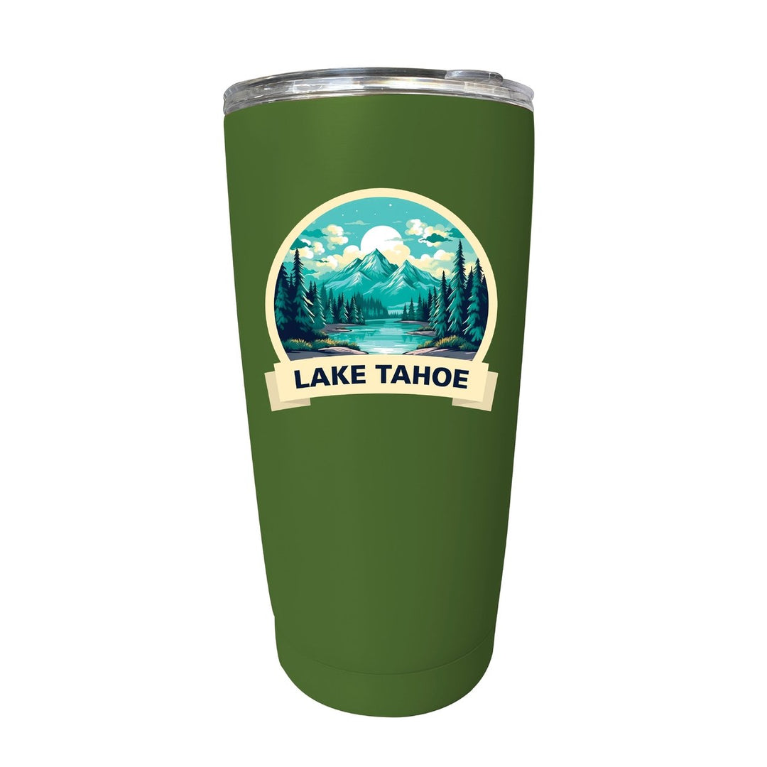Lake Tahoe California Souvenir 16 oz Stainless Steel Insulated Tumbler Image 8