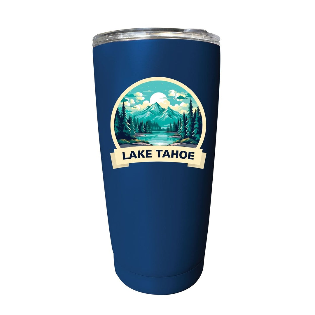 Lake Tahoe California Souvenir 16 oz Stainless Steel Insulated Tumbler Image 9