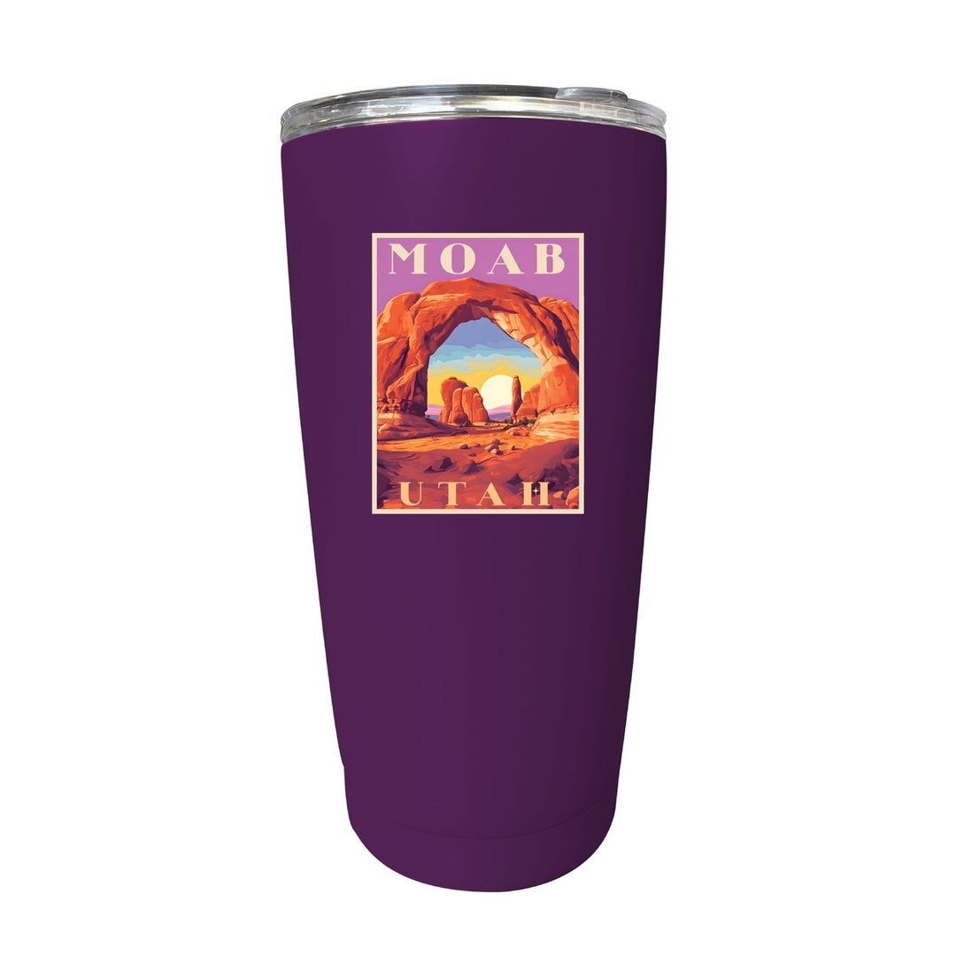 Moab Utah Souvenir 16 oz Stainless Steel Insulated Tumbler Image 2