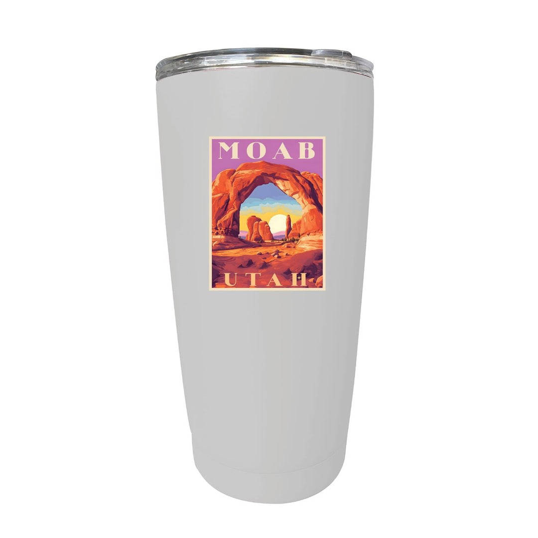 Moab Utah Souvenir 16 oz Stainless Steel Insulated Tumbler Image 3