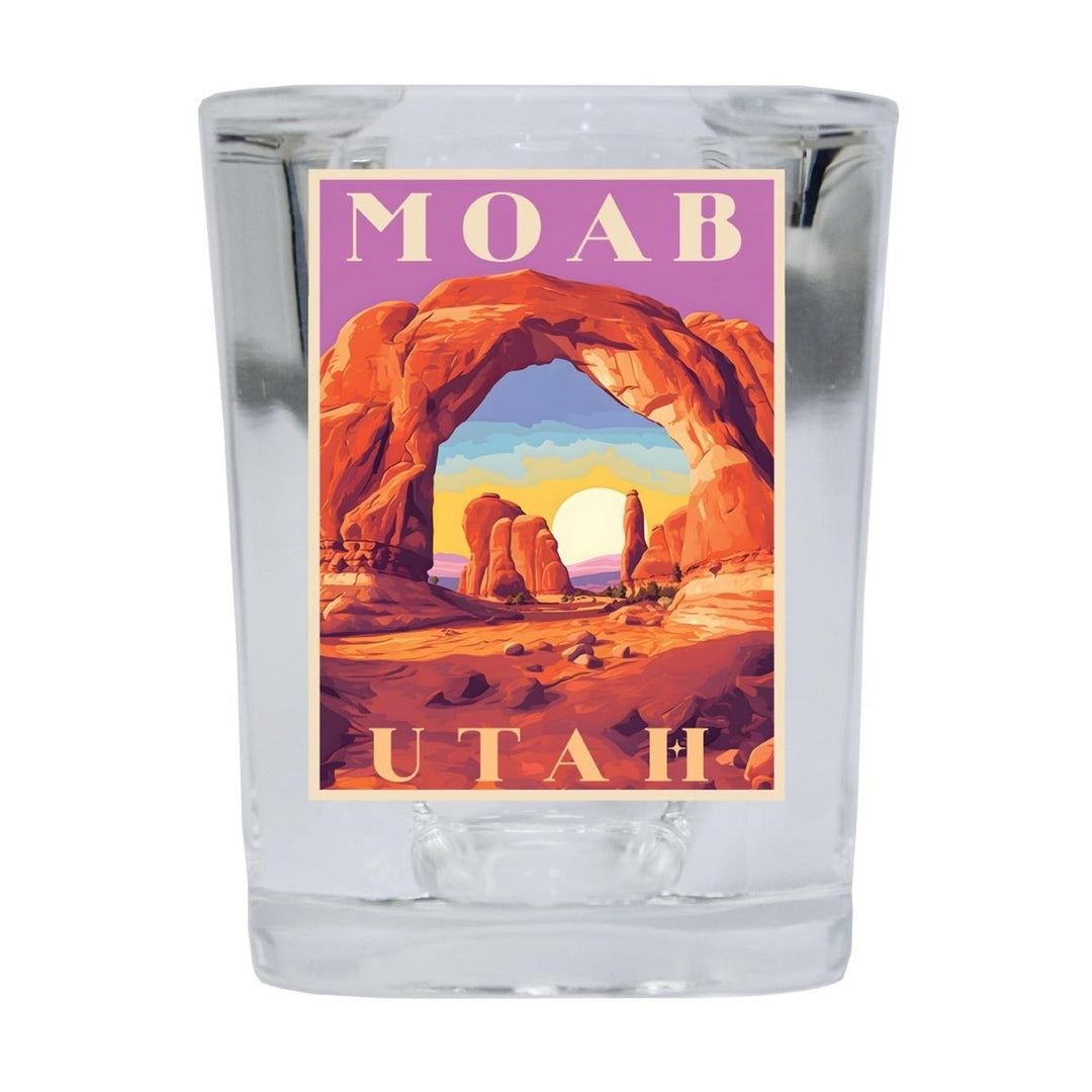 Moab Utah Souvenir 2.5 Ounce Shot Glass Square Image 1